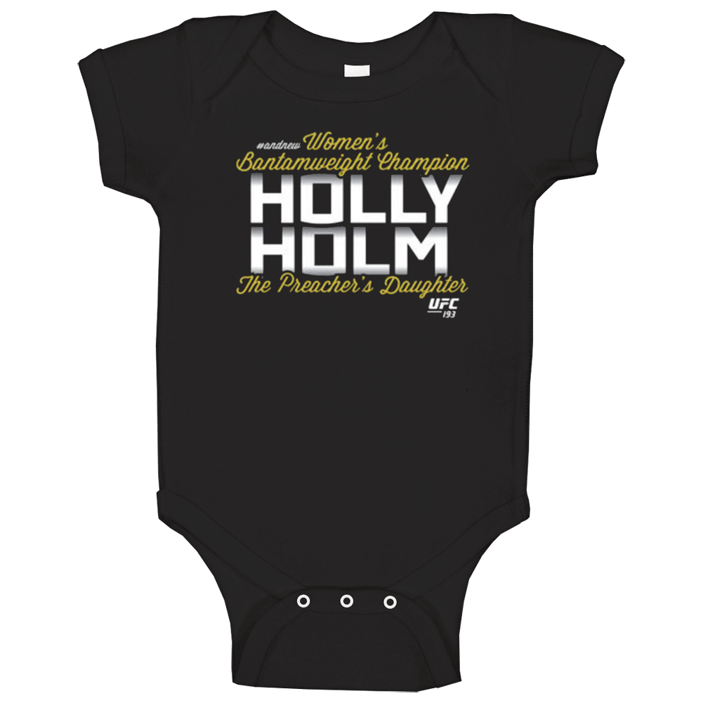 Holly Holm And New Mma Fighter Banterweight Champion romper jumpsuit Baby One Piece Holly Holm And New Mma Fighter Banterweight Champion romper jumpsuit Baby One Piece