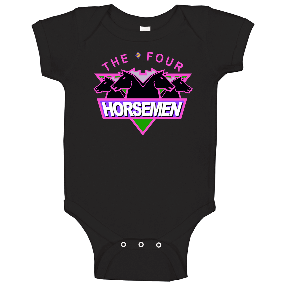 New Four Horsemen Wcw Retro Wrestling romper jumpsuit Baby One Piece New Four Horsemen Wcw Retro Wrestling romper jumpsuit Baby One Piece