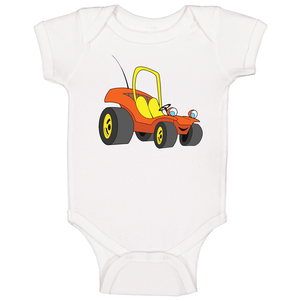 Speed Buggy Retro Hanna Barbera Cartoon Fan romper jumpsuit Baby One Piece Speed Buggy Retro Hanna Barbera Cartoon Fan romper jumpsuit Baby One Piece