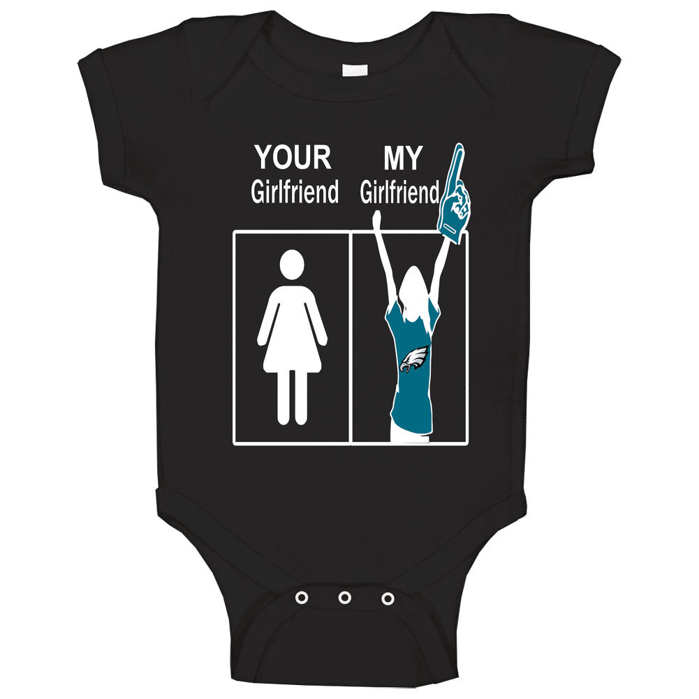 Philadelphia Eagles T Shirt Football Tee Your Girlfriend My Girlfriend Mens Tee romper jumpsuit Baby One Piece Philadelphia Eagles T Shirt Football Tee Your Girlfriend My Girlfriend Mens Tee romper jumpsuit Baby One Piece