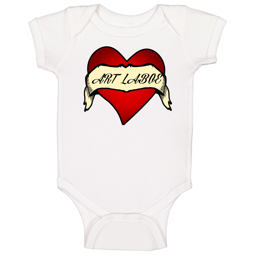 Art Laboe Heart Tattoo Hollywood Walk Of Fame romper Baby One Piece Art Laboe Heart Tattoo Hollywood Walk Of Fame romper Baby One Piece