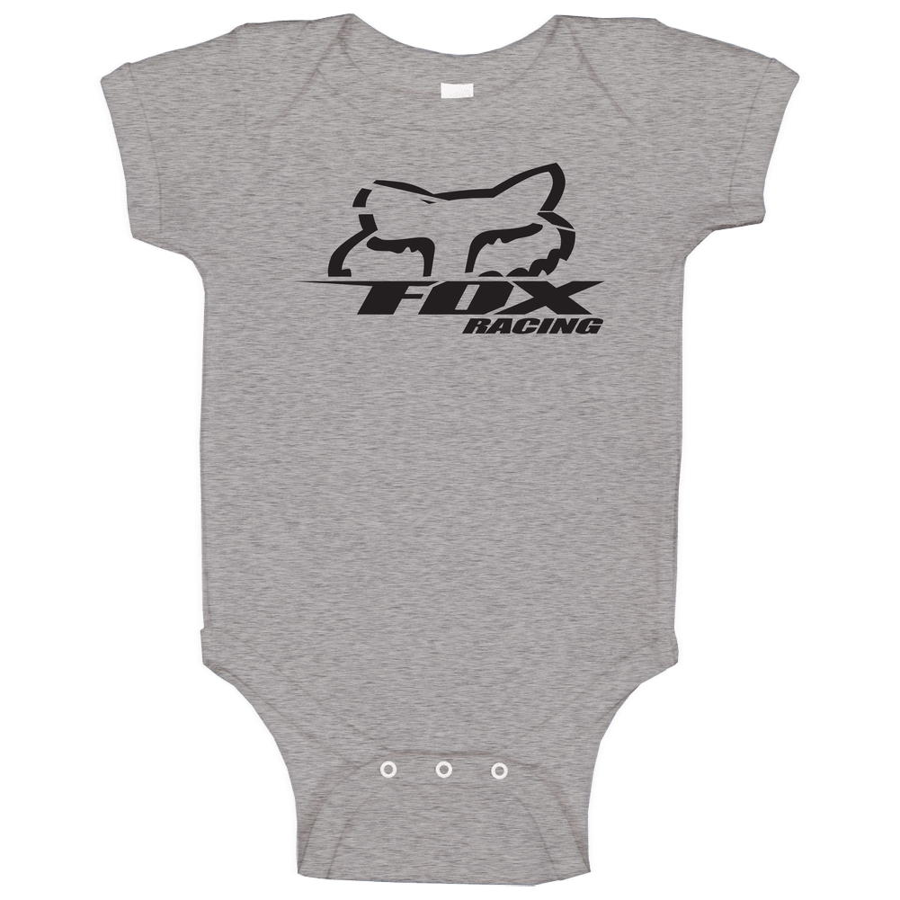 Fox Racers Men's Gray romper Baby One Piece Fox Racers Men's Gray romper Baby One Piece