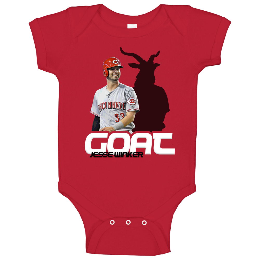 Jesse Winker Baseball Fan Goat romper Baby One Piece Jesse Winker Baseball Fan Goat romper Baby One Piece