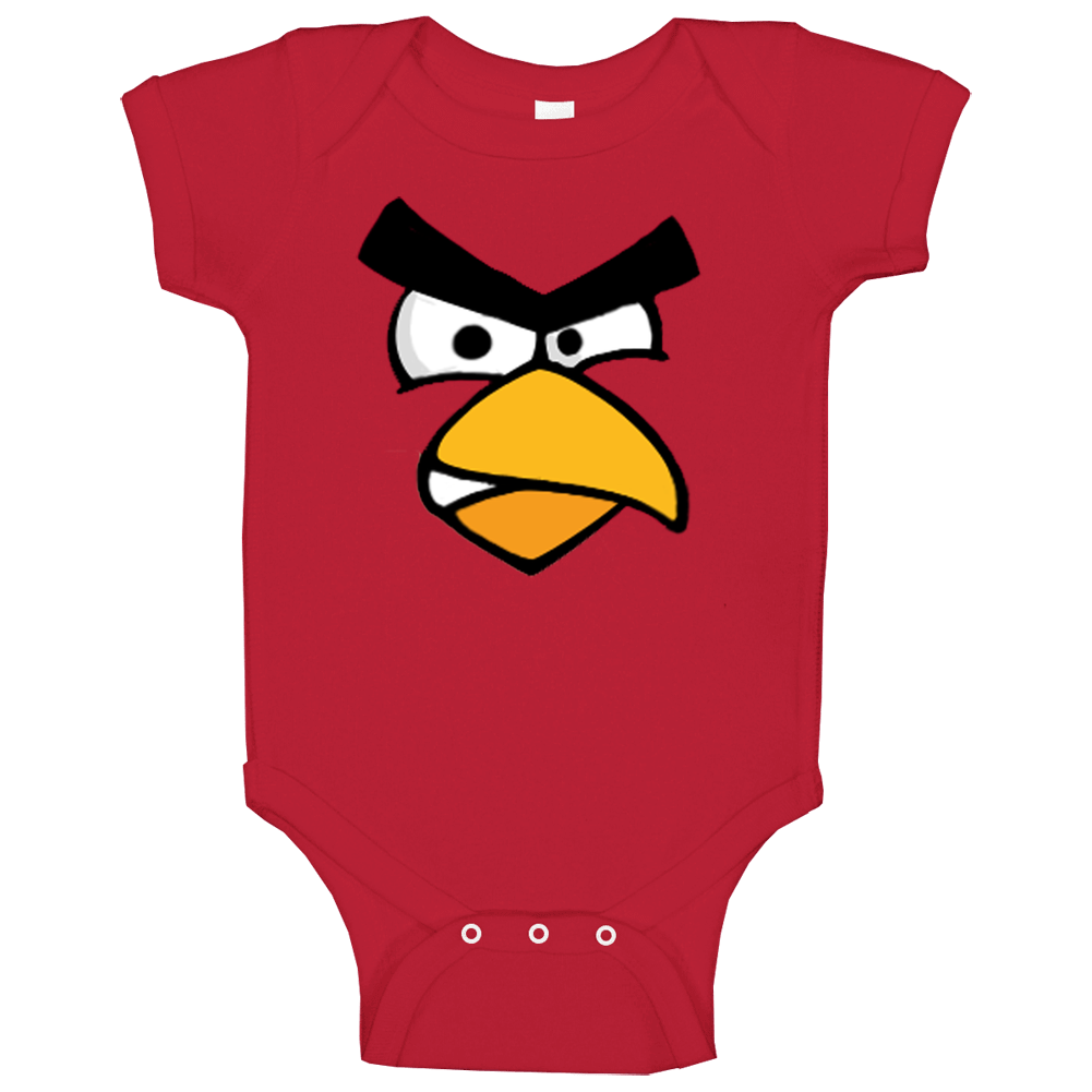 Mens Funny Angry Birds Red Video Game T romper Baby One Piece Mens Funny Angry Birds Red Video Game T romper Baby One Piece