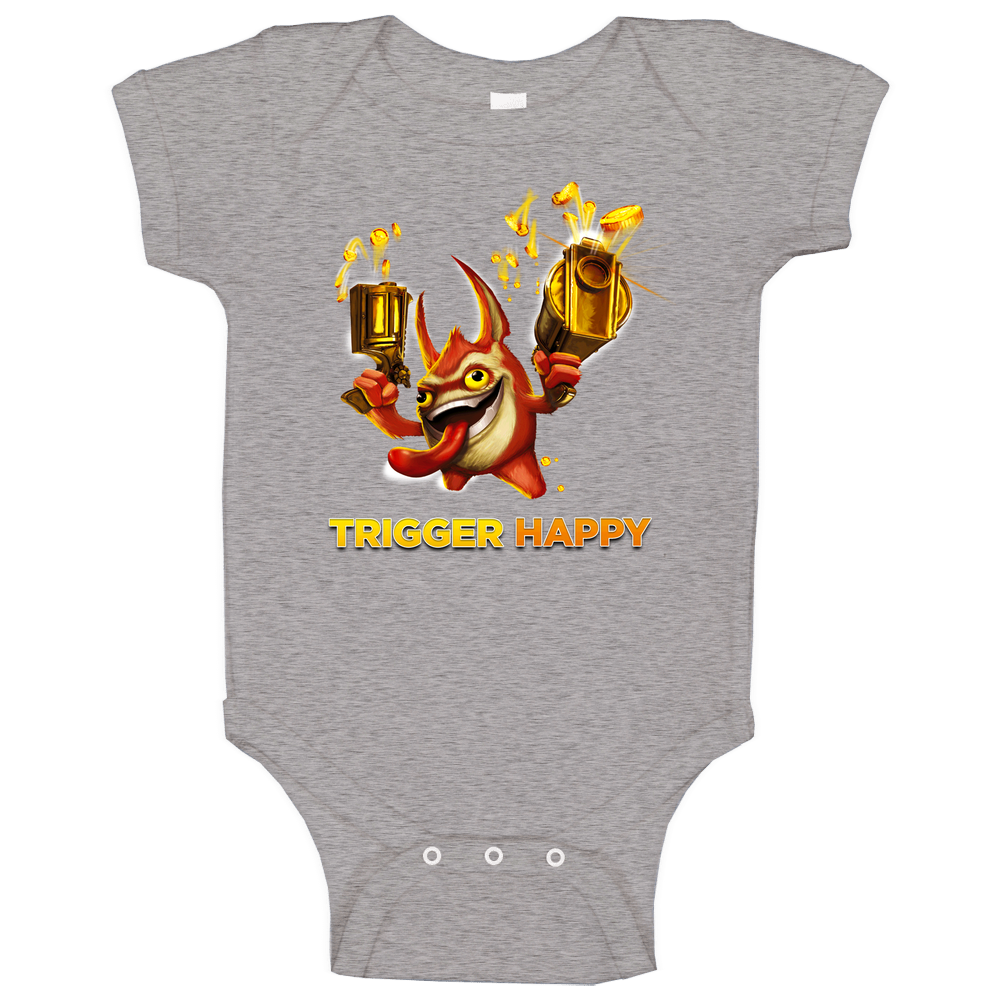 Skylanders Trigger Happy Classic Video Game romper Baby One Piece Skylanders Trigger Happy Classic Video Game romper Baby One Piece
