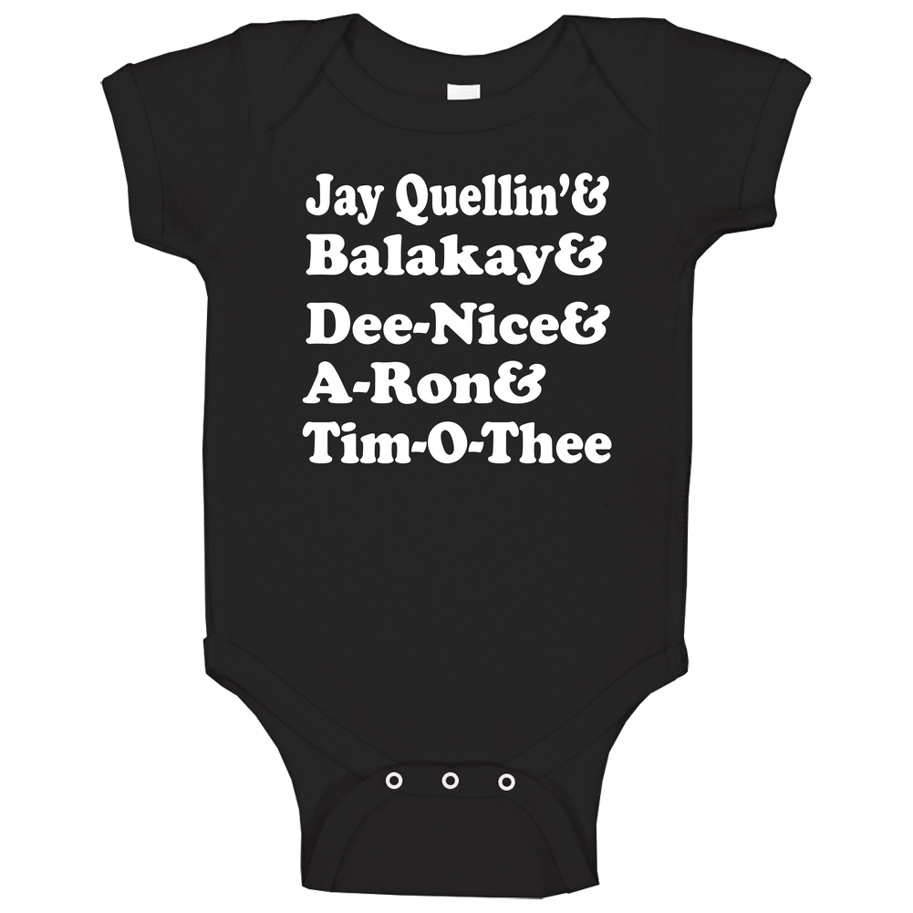 Jay Quellin Balakay Dee Nice A Ron Tim O Thee Key And Peele Tv Show Fan romper Baby One Piece