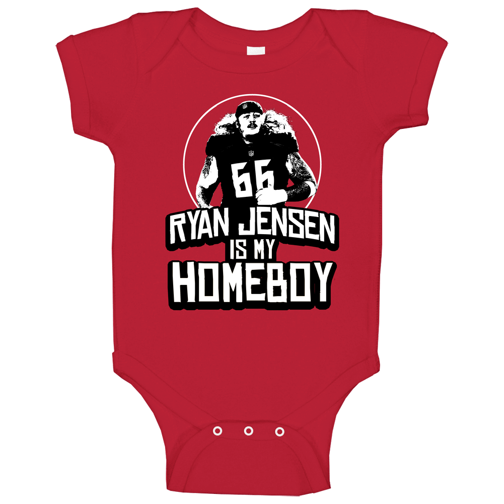 Ryan Jensen Is My Homeboy Football Player Fan romper Baby One Piece Ryan Jensen Is My Homeboy Football Player Fan romper Baby One Piece