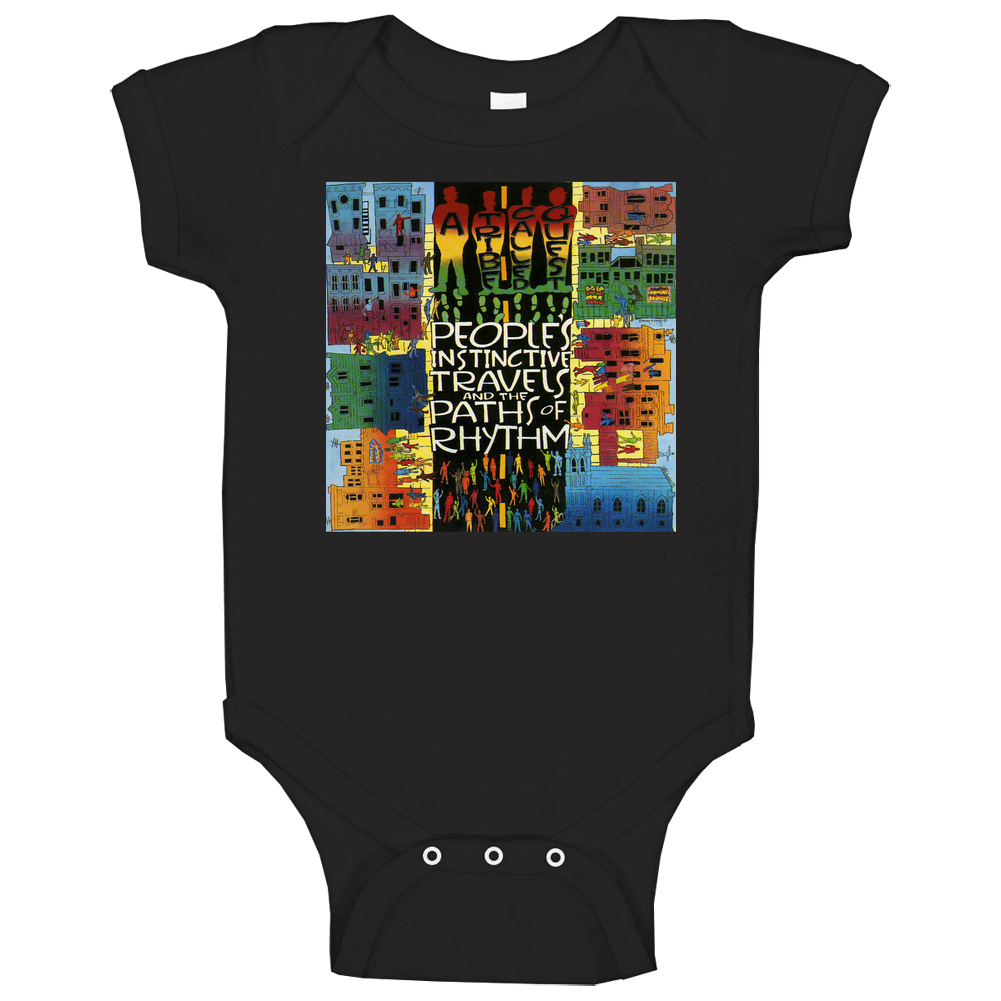 A Tribe Called Quest People's Instinctive Travels And The Paths Of Rhythm 90's Hip Hop Album Cool Retro romper Baby One Piece A Tribe Called Quest People's Instinctive Travels And The Paths Of Rhythm 90's Hip Hop Album Cool Retro romper Baby One Piece