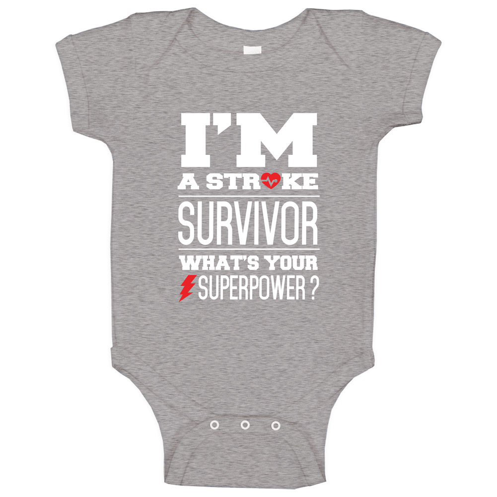 I'm A Storke Survivor Tee romper Baby One Piece I'm A Storke Survivor Tee romper Baby One Piece
