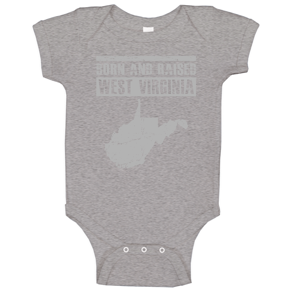 Born and Rasied Vintage West Virginia T-Shirt - West Virginia is My Home State romper Baby One Piece Born and Rasied Vintage West Virginia T-Shirt - West Virginia is My Home State romper Baby One Piece