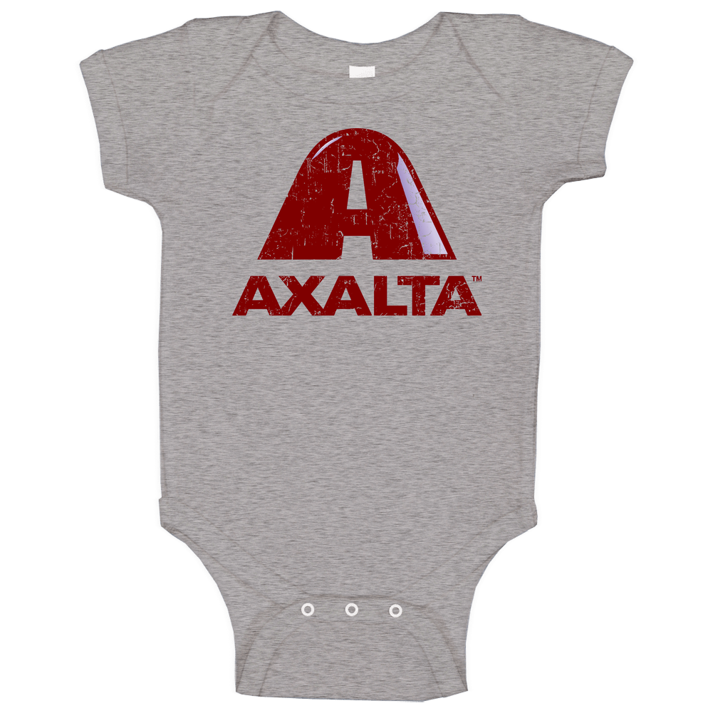 Axalta Automobile Car Parts Cool Distressed Style Brand Logo Emblem romper Baby One Piece