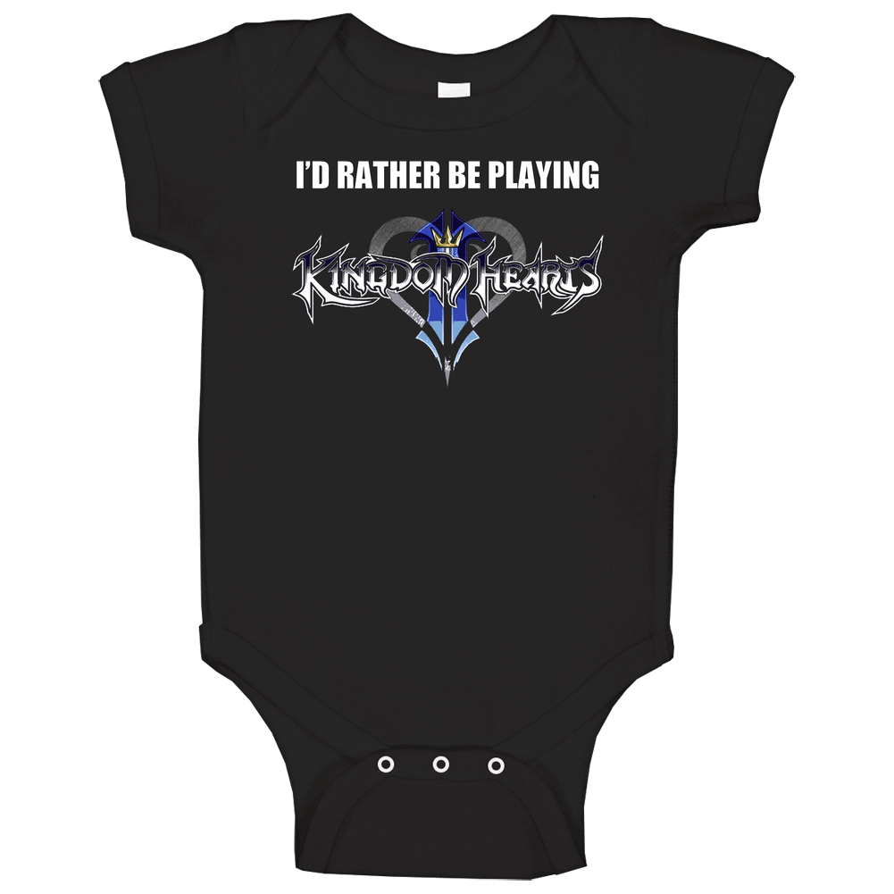 I'd Rather Be Playing Kingdom Hearts romper Baby One Piece