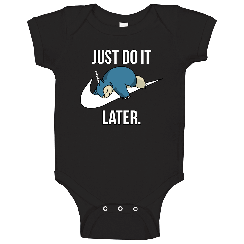 Just Do It Snorlack romper Baby One Piece Just Do It Snorlack romper Baby One Piece