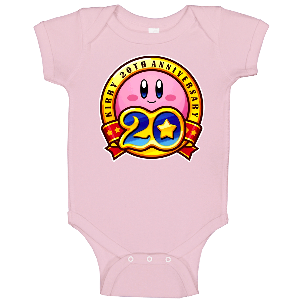 Kirby 20th Anniversary Retro Video Game romper Baby One Piece