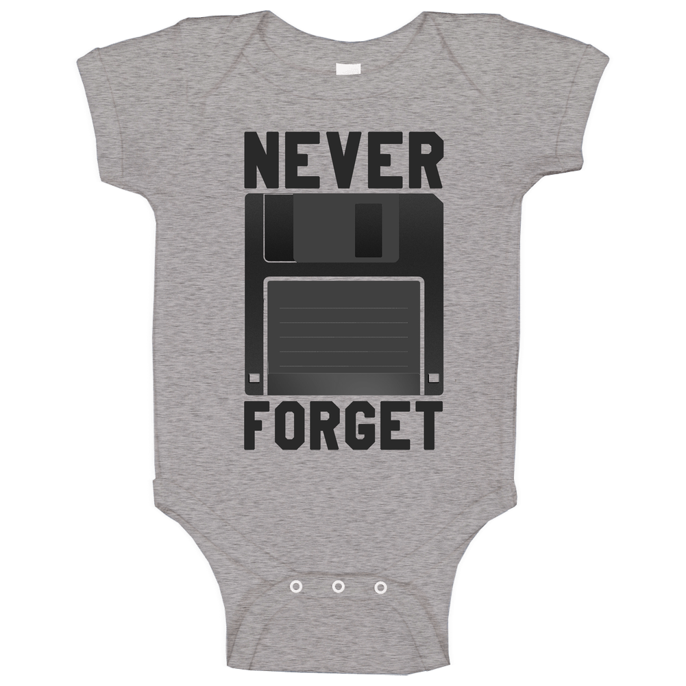 Never Forget Floppy Disk Silicon Valley Popular Tv Show romper Baby One Piece Never Forget Floppy Disk Silicon Valley Popular Tv Show romper Baby One Piece