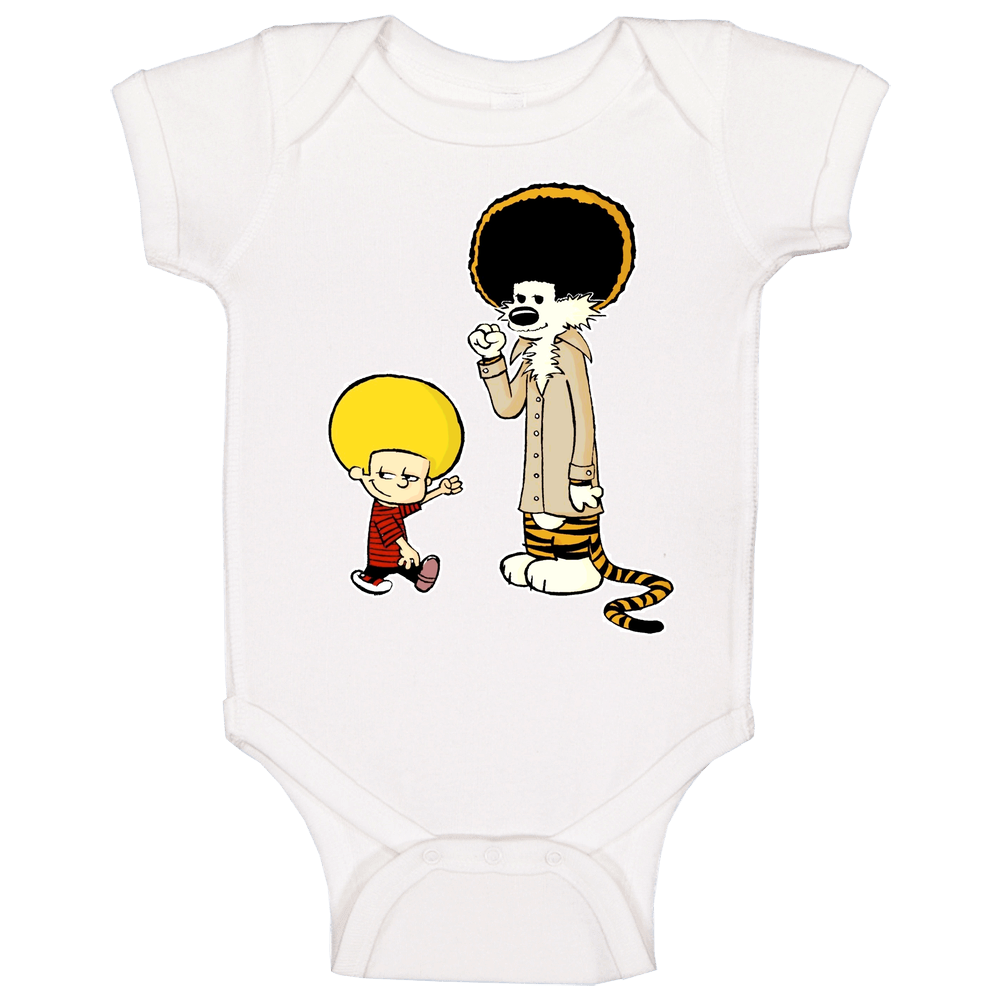 New Afro Calvin And Hobbes romper Baby One Piece New Afro Calvin And Hobbes romper Baby One Piece