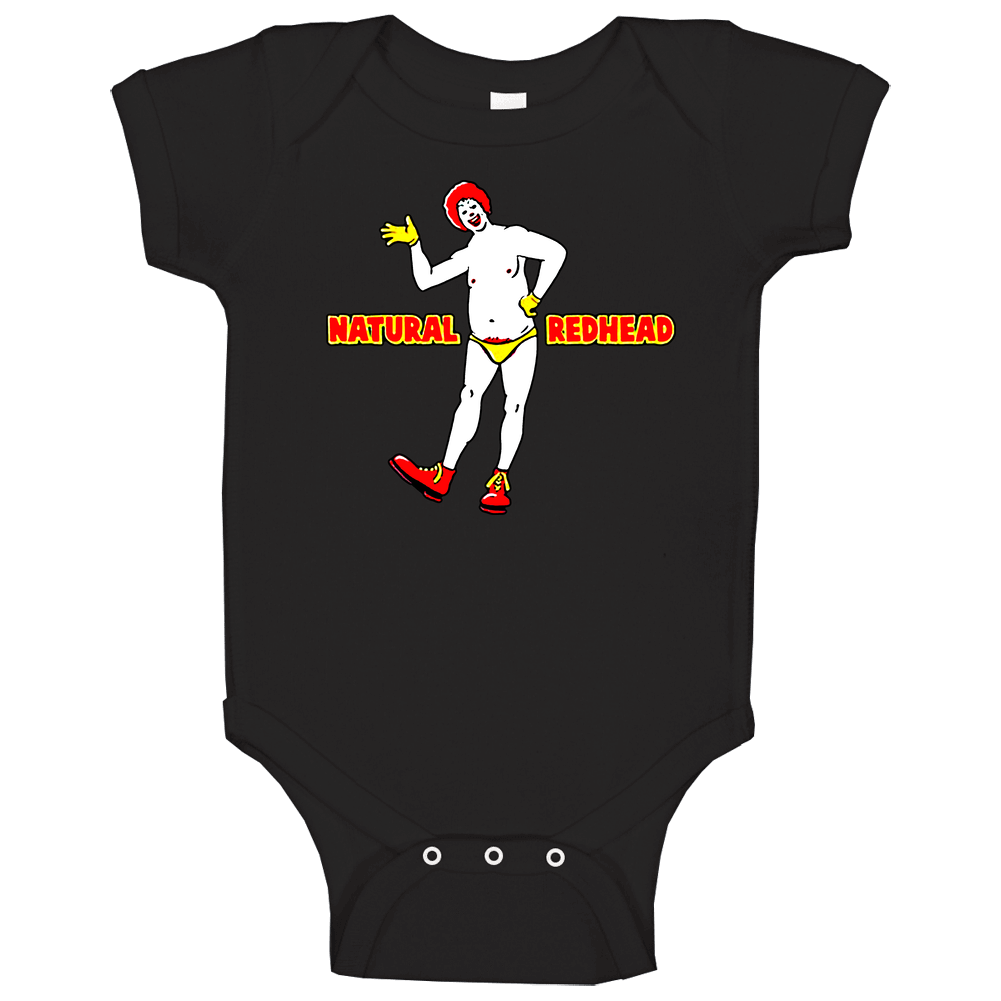 Natural Redhead Funny Ronald Mcds romper Baby One Piece