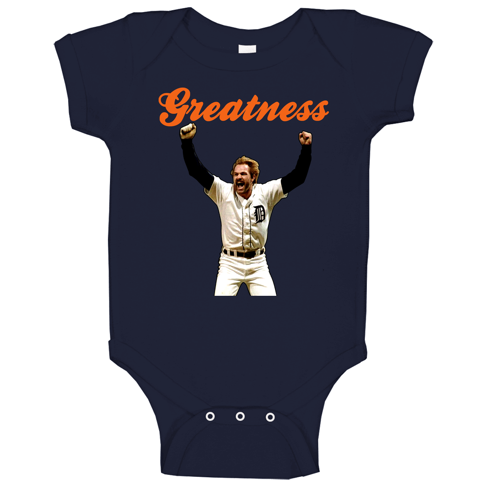 Kirk Gibson Detroit 1984 World Series romper Baby One Piece