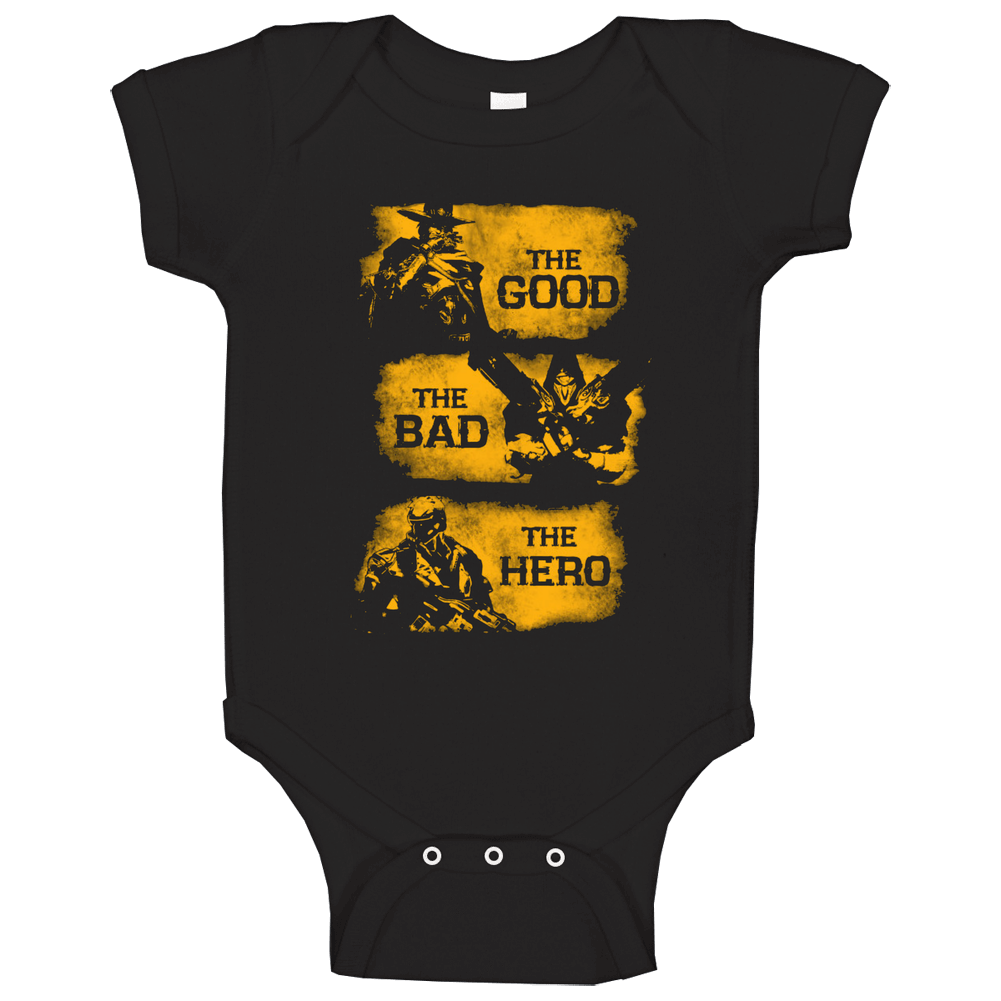 Overwatch T Shirt Mcree Reaper and Soldier 76 The Good Bad and Hero romper Baby One Piece