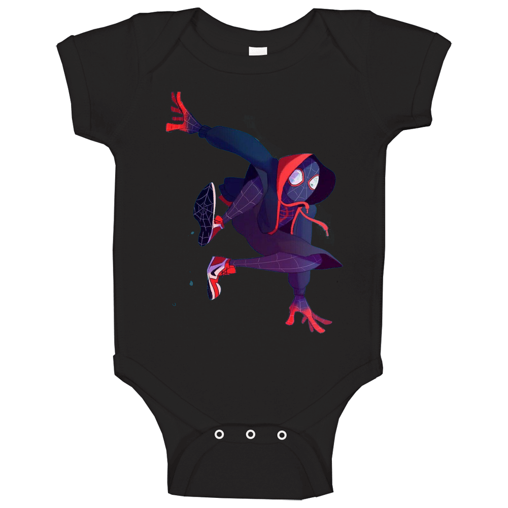 Spiderman Into The Spider-verse Spiderman In Hoody Marvel Fan romper Baby One Piece Spiderman Into The Spider-verse Spiderman In Hoody Marvel Fan romper Baby One Piece