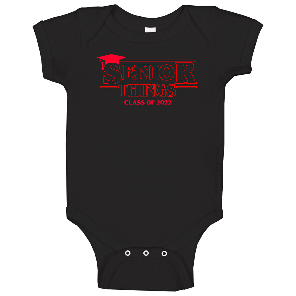 Senior Things Graduation Class Of 2022 Stranger Things romper Baby One Piece Senior Things Graduation Class Of 2022 Stranger Things romper Baby One Piece