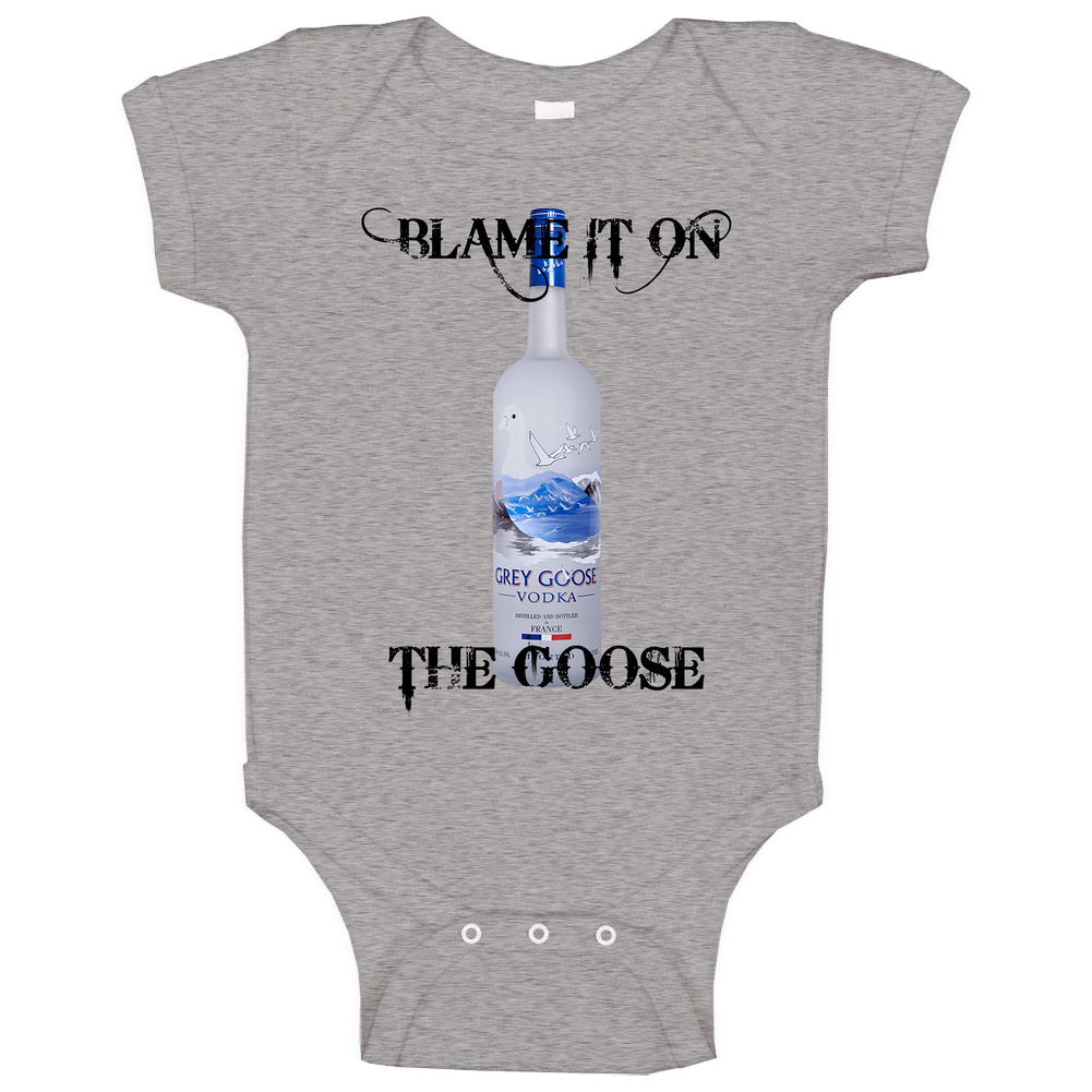 Blame On The Grey Goose Sport Grey romper Baby One Piece Blame On The Grey Goose Sport Grey romper Baby One Piece