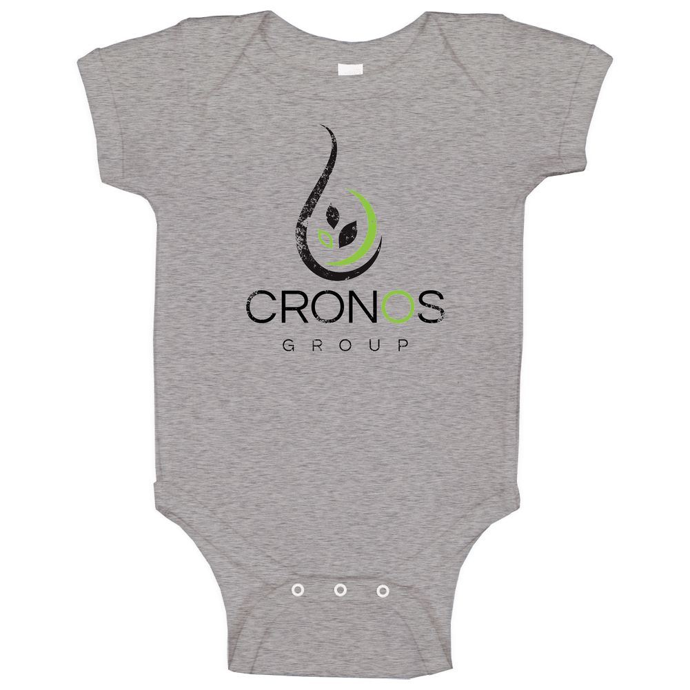 Cronos Group Inc Vintage Distressed Cannabis Weed Marijuana Stoner Company Logo Fan romper Baby One Piece