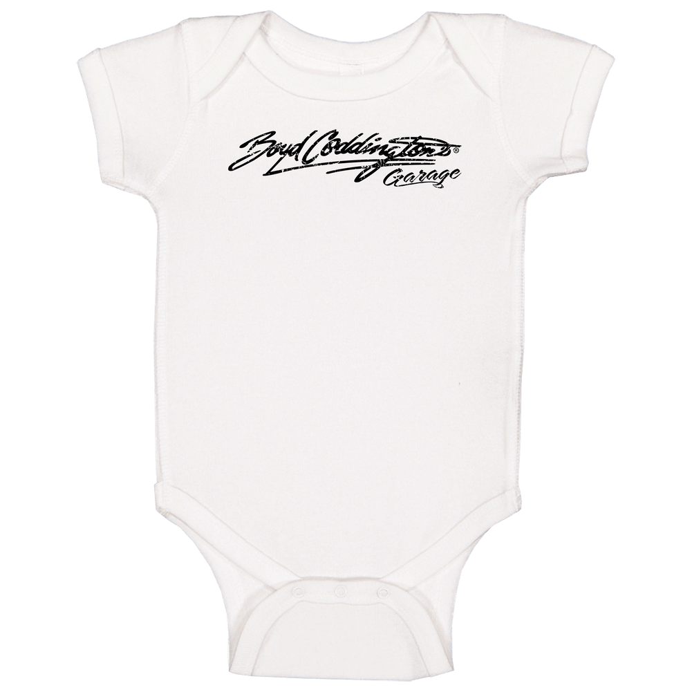 Boyd Coddington Automobile Car Motorcycle Parts Cool Distressed Style Brand Logo Emblem romper Baby One Piece
