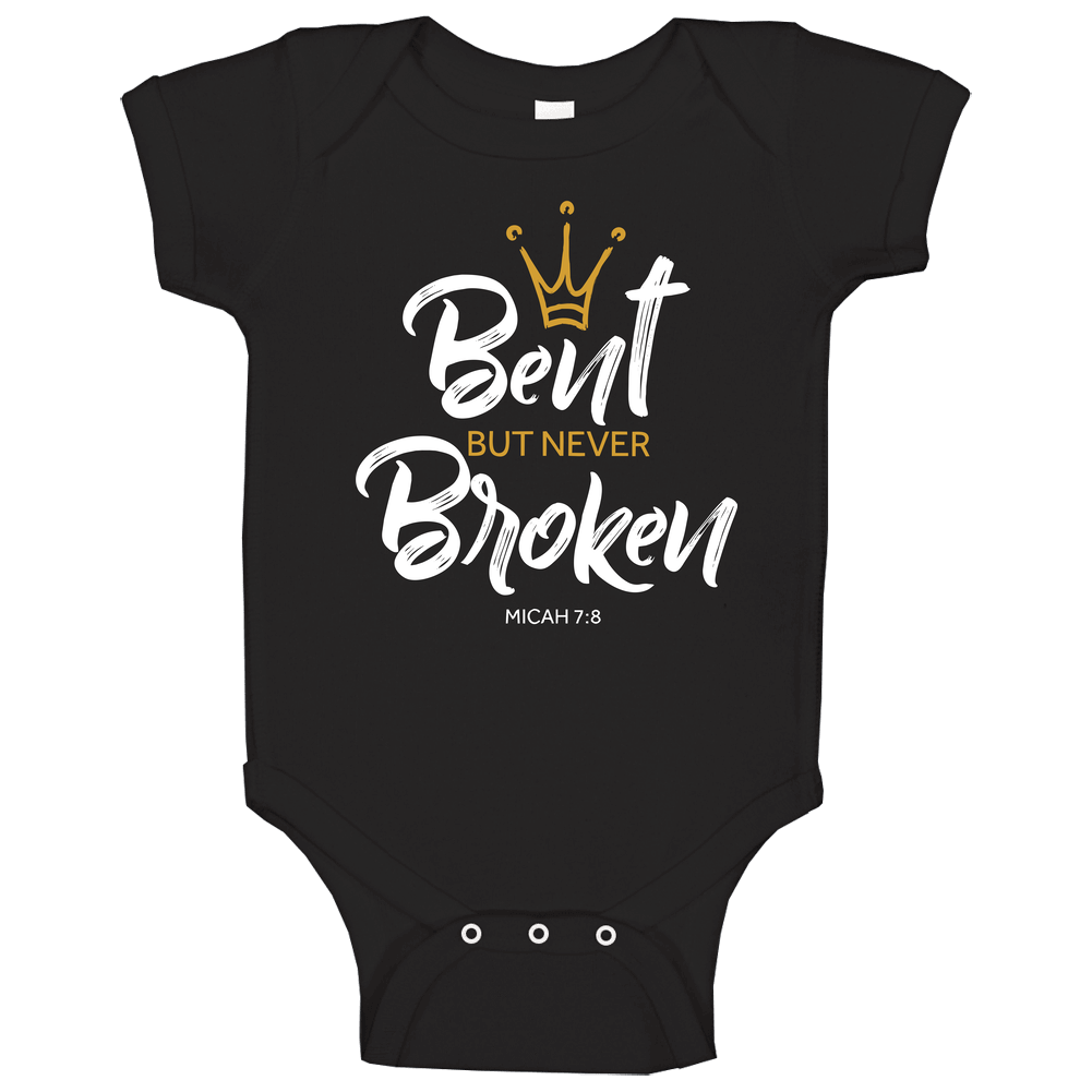 Bent But Never Broken (white) romper Baby One Piece Bent But Never Broken (white) romper Baby One Piece