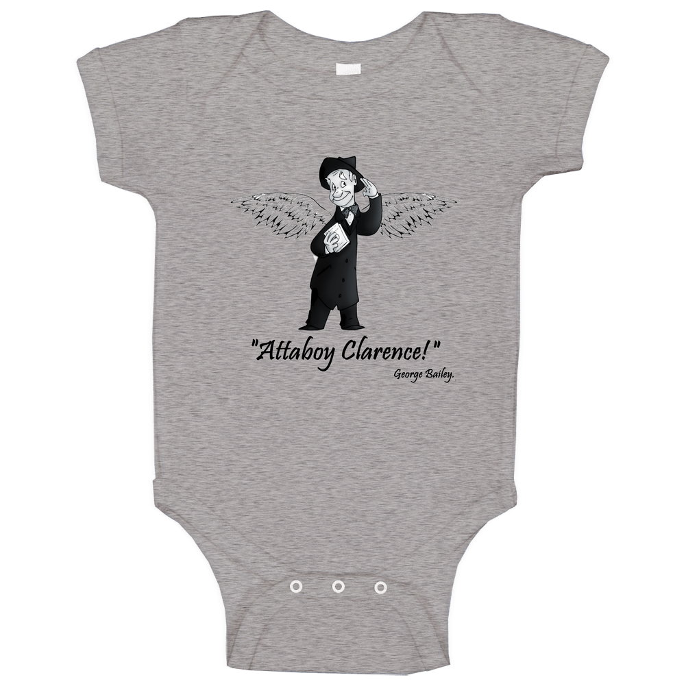 It's A Wonderful Life - Clarence Gets His Wings romper Baby One Piece It's A Wonderful Life - Clarence Gets His Wings romper Baby One Piece