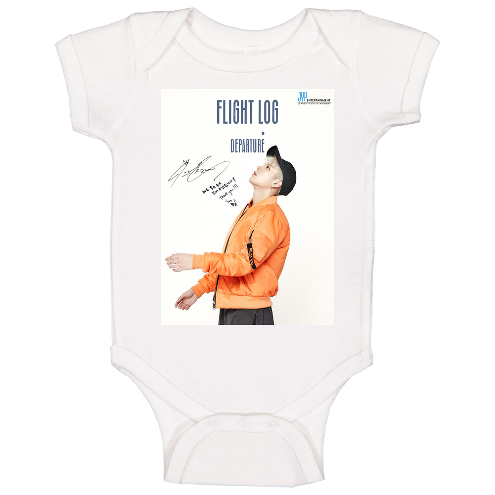 Got7 Fly Flight Log : Departure Jackson Graphic Tee romper Baby One Piece Got7 Fly Flight Log : Departure Jackson Graphic Tee romper Baby One Piece