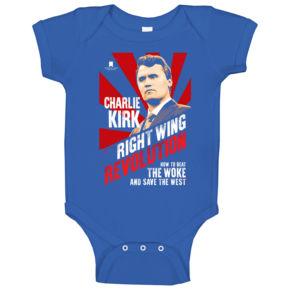 Charlie Kirk Right Wing Revolution Parody Baby One Piece