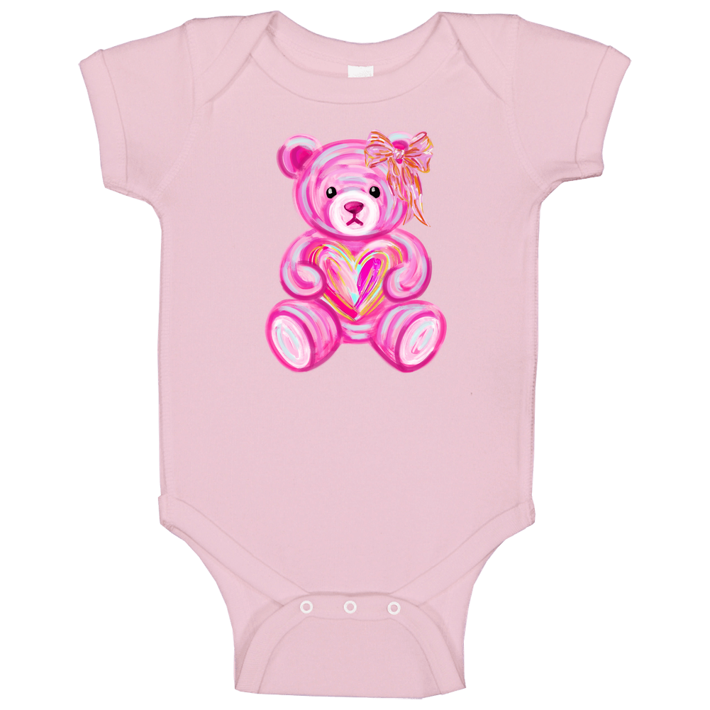 Brushwork Bear Baby One Piece