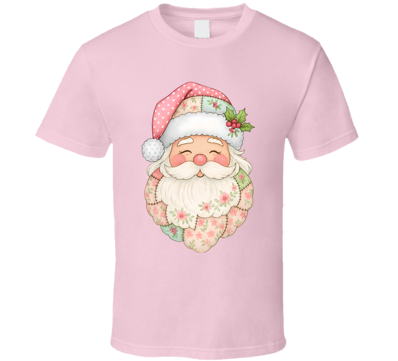 Patchwork Santa T Shirt