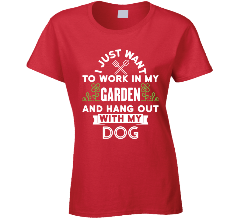 Garden Dog 0720 Ladies T Shirt Garden Dog 0720 Ladies T Shirt