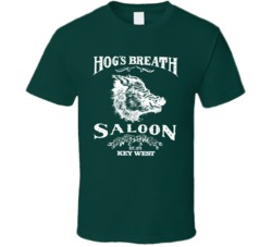 80s Hogs Breath Saloon Fort Walton Green Motorcycle Fan T Shirt 33652452