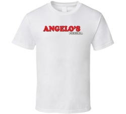 Angelo's Pizzeria Pizza Restaurant Foodie Tour Brand Logo Fan T Shirt 33717341