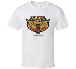 Nick's Pizza Restaurant Foodie Tour Brand Logo Fan T Shirt 33717616