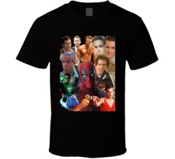 Ryan Reynolds Movies Mashup Hollywood Actor Super Fan T Shirt 34211690