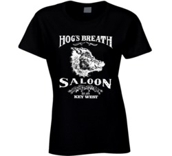 80s Hogs Breath Saloon Fort Walton Green Motorcycle Fan T Shirt 36159585