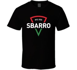 Sbarro Pizza Restaurant Foodie Tour Brand Logo T Shirt 38438560