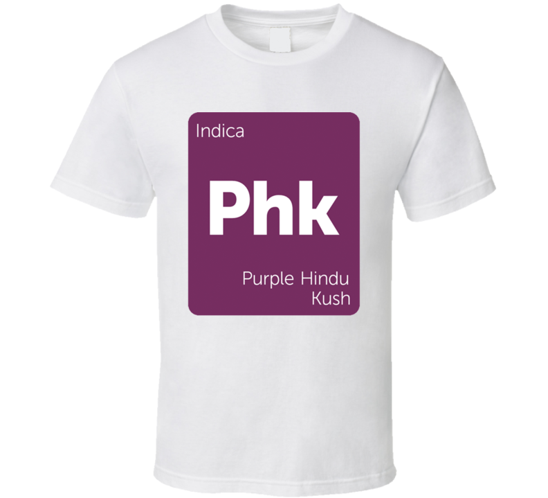 Purple Hindu Kush Indica Strain Weed T Shirt