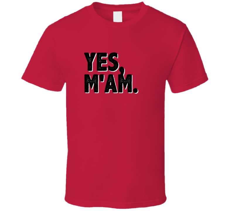 Yes MAm Simple Graphic Text Themed 2 Word Quote T Shirt Yes MAm Simple Graphic Text Themed 2 Word Quote T Shirt