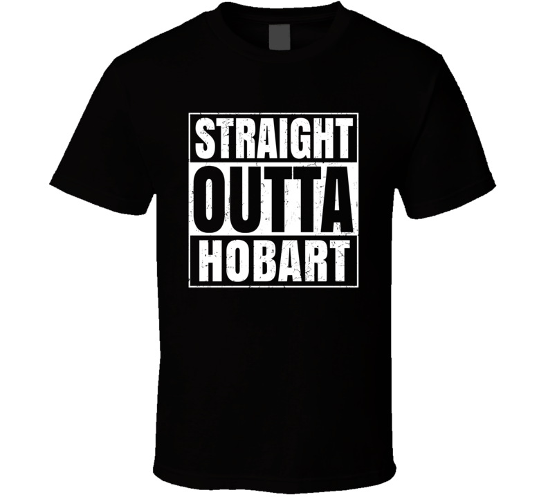 Straight Outta Hobart Australia Compton Parody Grunge City T Shirt