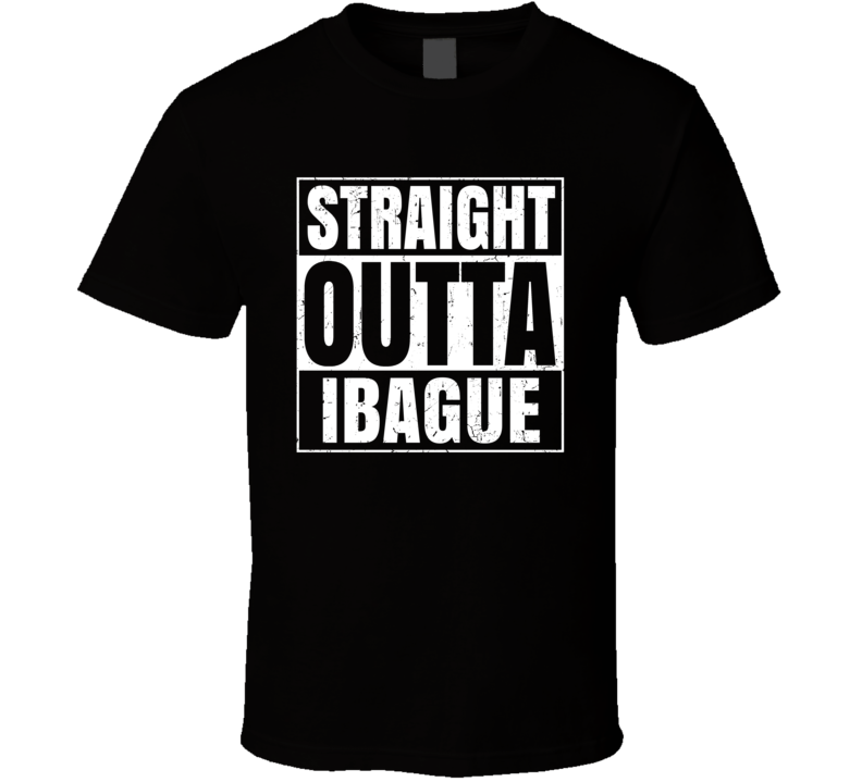 Straight Outta Ibague Colombia Compton Parody Grunge City T Shirt