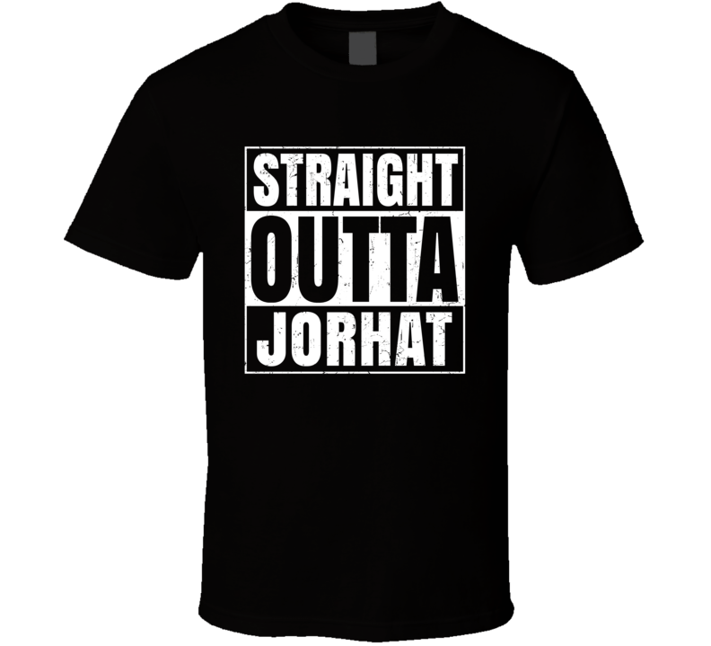 Straight Outta Jorhat India Compton Parody Grunge City T Shirt