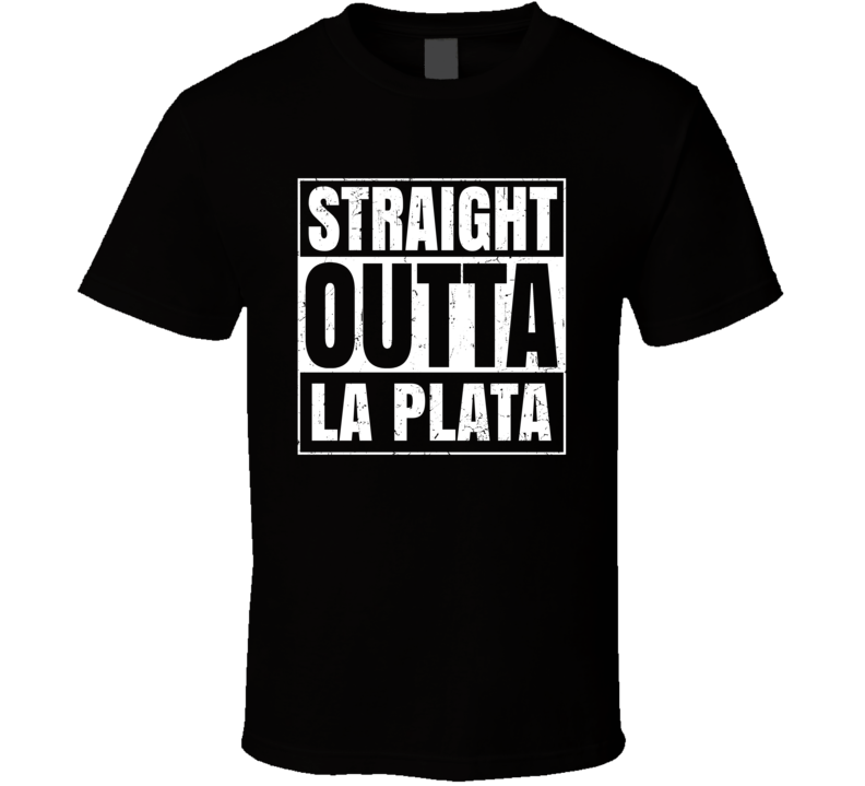 Straight Outta La Plata Argentina Compton Parody Grunge City T Shirt