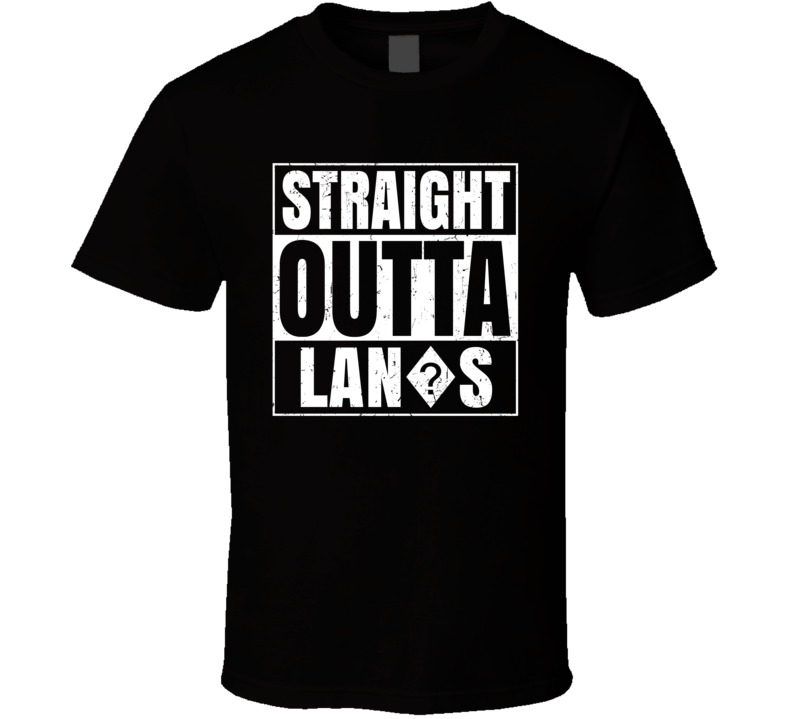 Straight Outta Lan?s Argentina Compton Parody Grunge City T Shirt