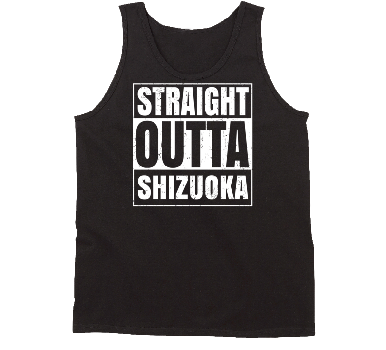 Straight Outta Shizuoka Japan Parody Grunge City Tanktop Straight Outta Shizuoka Japan Parody Grunge City Tanktop