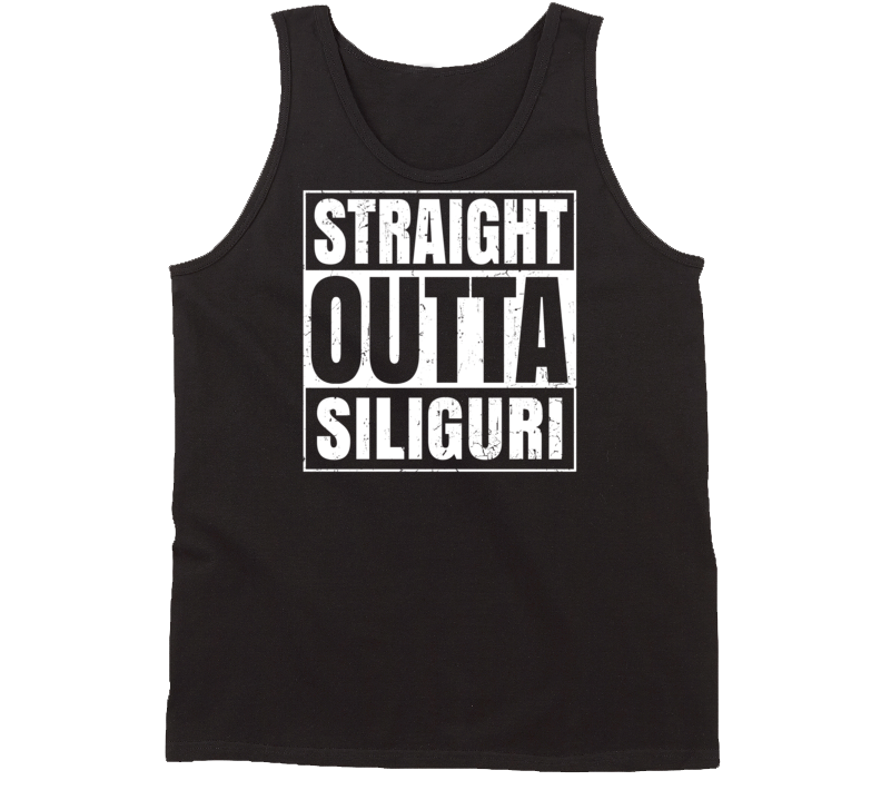 Straight Outta Siliguri India Parody Grunge City Tanktop Straight Outta Siliguri India Parody Grunge City Tanktop